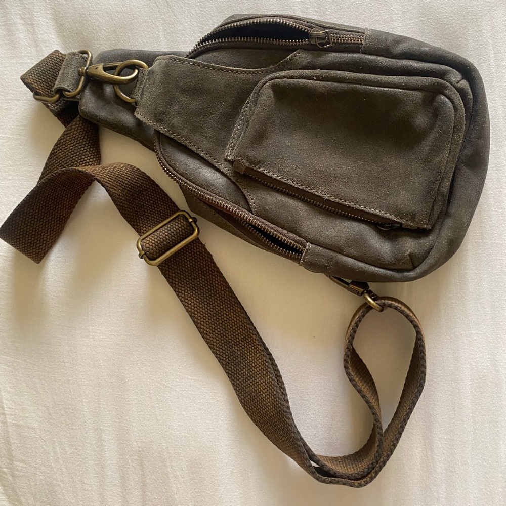 Free People Cross-body Bag Brown-Grey Rustic